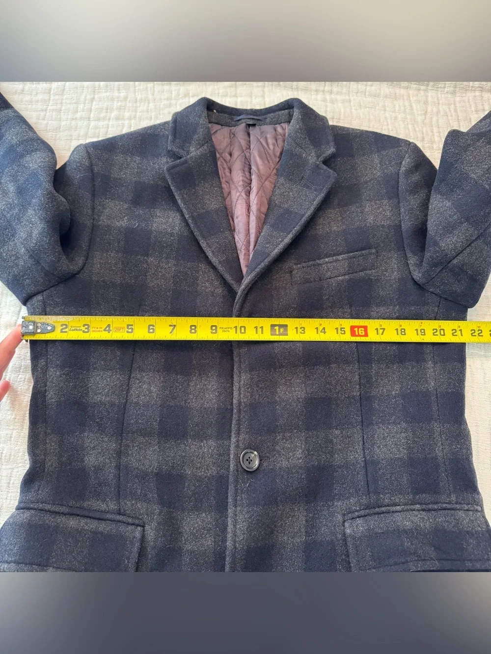 J.Crew Ludlow Plaid Topcoat Wool Blend $448.00 Men’s 40 Regular